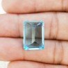 Acquamarina Idrotermale Taglio Smeraldo Ottagono Sfaccettata a Mano Gemma Sciolta 18X13X9mm 16,30 Carati 1pz