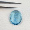 Acquamarina Idrotermale Taglio Ovale Sfaccettata a Mano Gemma Sciolta 20X15X8mm 14,20 Carati 1pz