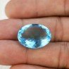 Acquamarina Idrotermale Taglio Ovale Sfaccettata a Mano Gemma Sciolta 20X15X8mm 14,20 Carati 1pz
