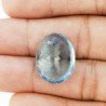 Acquamarina Idrotermale Taglio Ovale Sfaccettata a Mano Gemma Sciolta 20X15X8mm 14,20 Carati 1pz