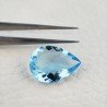 Acquamarina Idrotermale Taglio Goccia Sfaccettata a Mano Gemma Sciolta 18X13X6mm 9,20 Carati 1pz