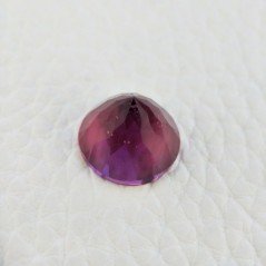 Tormalina Rubellite Idrotermale Taglio Cupola Tondo Sfaccettata a Mano Gemma Sciolta 14X14X9-10mm 9,15 Carati 1pz