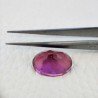 Tormalina Rubellite Idrotermale Taglio Cupola Ovale Sfaccettata a Mano Gemma Sciolta 16X12X7mm 8,10 Carati 1pz