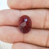 Tormalina Rubellite Idrotermale Taglio Cupola Ovale Sfaccettata a Mano Gemma Sciolta 16X12X7mm 8,10 Carati 1pz