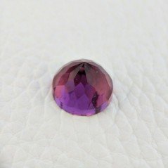 Tormalina Rubellite Idrotermale Taglio Cupola Tondo Sfaccettata a Mano Gemma Sciolta 13X13X10mm 10,05 Carati 1pz