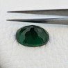 Tormalina Verde Idrotermale Taglio Cupola Ovale Sfaccettata a Mano Gemma Sciolta 17X12X7mm 9,00+ Carati 1pz