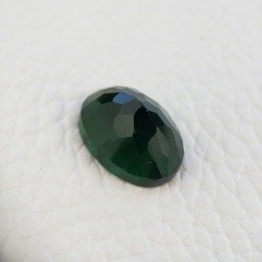 Tormalina Verde Idrotermale Taglio Cupola Ovale Sfaccettata a Mano Gemma Sciolta 17X12X7mm 9,00+ Carati 1pz