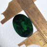 Tormalina Verde Idrotermale Taglio Cupola Ovale Sfaccettata a Mano Gemma Sciolta 17X13X10mm 11,00+ Carati 1pz