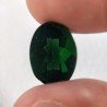 Tormalina Verde Idrotermale Taglio Cupola Ovale Sfaccettata a Mano Gemma Sciolta 17X13X10mm 11,00+ Carati 1pz