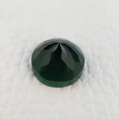 Tormalina Verde Idrotermale Taglio Cupola Tondo Sfaccettata a Mano Gemma Sciolta 16mm 1pz