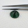 Tormalina Verde Idrotermale Taglio Cupola Tondo Sfaccettata a Mano Gemma Sciolta 13X13X8mm 8,65 Carati 1pz