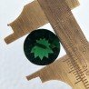 Tormalina Verde Idrotermale Taglio Cupola Tondo Sfaccettata a Mano Gemma Sciolta 13X13X8mm 8,65 Carati 1pz