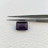 Ametista Africana Idrotermale Taglio Smeraldo Ottagono Sfaccettata a Mano Gemma Sciolta 14X10X7mm 8,10 Carati 1pz