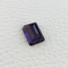 Ametista Africana Idrotermale Taglio Smeraldo Ottagono Sfaccettata a Mano Gemma Sciolta 14X10X7mm 8,10 Carati 1pz