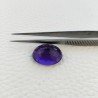 Ametista Africana Idrotermale Taglio Ovale Sfaccettata a Mano Gemma Sciolta 20X16X10mm 20,45 Carati 1pz