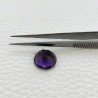 Ametista Africana Idrotermale Taglio Tondo Sfaccettata a Mano Gemma Sciolta 13X13X8mm 7,10 Carati 1pz