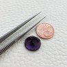 Ametista Africana Idrotermale Taglio Tondo Sfaccettata a Mano Gemma Sciolta 13X13X8mm 7,10 Carati 1pz