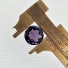 Ametista Africana Idrotermale Taglio Tondo Sfaccettata a Mano Gemma Sciolta 13X13X8mm 7,10 Carati 1pz
