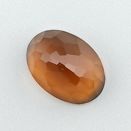 Topazio Citrino Idrotermale Taglio Cupola Ovale Sfaccettata a Mano Gemma Sciolta 16X12X8mm 8,00 Carati 1pz