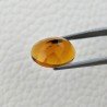 Topazio Citrino Idrotermale Taglio Cupola Ovale Sfaccettata a Mano Gemma Sciolta 16X12X8mm 8,00 Carati 1pz