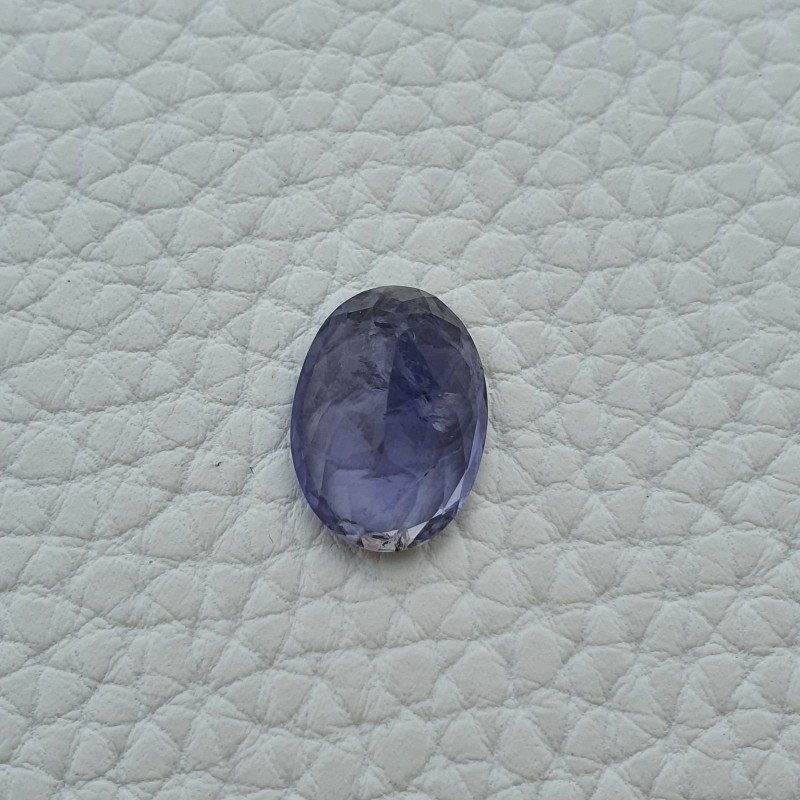 Iolite Naturale Taglio Ovale Sfaccettata Fatto a Mano Gemma Sciolta 15X11X7mm 6,70 Carati 1pz