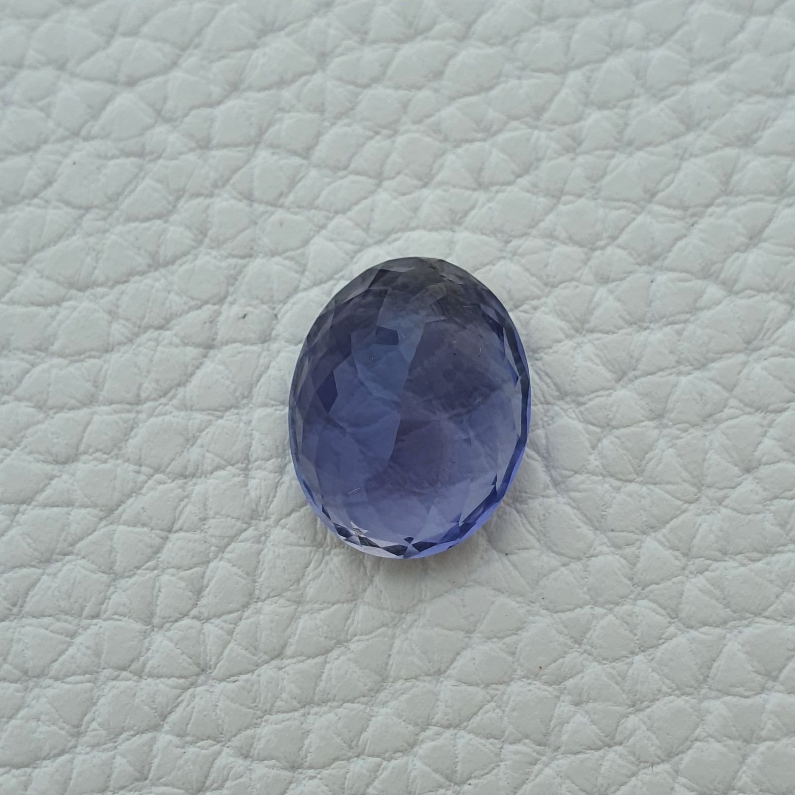 Iolite Naturale Taglio Ovale Sfaccettata Fatto a Mano Gemma Sciolta 17X14X9mm 13,50 Carati 1pz