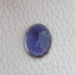 Iolite Naturale Taglio Ovale Sfaccettata Fatto a Mano Gemma Sciolta 15X19X8,70mm 15,15 Carati 1pz