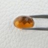 Topazio Citrino Idrotermale Taglio Cupola Ovale Sfaccettata a Mano Gemma Sciolta 18X13X8mm 10,00 Carati 1pz