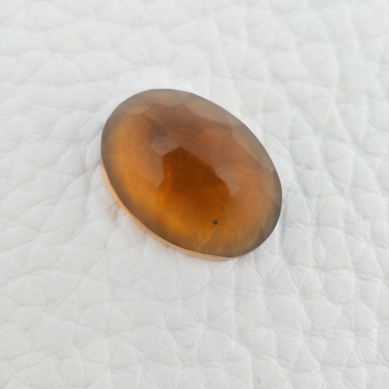 Topazio Citrino Idrotermale Taglio Cupola Ovale Sfaccettata a Mano Gemma Sciolta 17X13X7mm 10,15 Carati 1pz Topazio Citrino Idrotermale Taglio Cupola Ovale Sfaccettata a Mano Gemma Sciolta 17X13X7mm 10,15 Carati 1pz