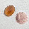 Topazio Citrino Idrotermale Taglio Cupola Ovale Sfaccettata a Mano Gemma Sciolta 17X13X7mm 10,15 Carati 1pz