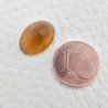 Topazio Citrino Idrotermale Taglio Cupola Ovale Sfaccettata a Mano Gemma Sciolta 14X10X6mm 5,35 Carati 1pz
