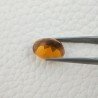 Topazio Citrino Idrotermale Taglio Cupola Ovale Sfaccettata a Mano Gemma Sciolta 13X9X8mm 6,10 Carati 1pz
