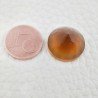 Topazio Citrino Idrotermale Taglio Cupola Tondo Sfaccettata a Mano Gemma Sciolta 16X16X9mm 12,95 Carati 1pz