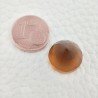 Topazio Citrino Idrotermale Taglio Cupola Tondo Sfaccettata a Mano Gemma Sciolta 13X13X10mm 10,15 Carati 1pz