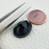 Ametista Viola Scuro Idrotermale Taglio Cupola Ovale Sfaccettata a Mano Gemma Sciolta 18X13X9mm 11,40 Carati 1pz