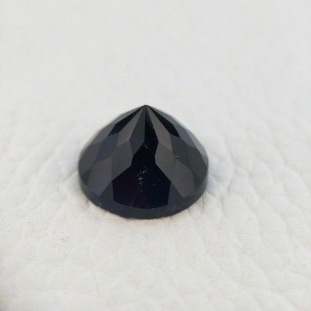Ametista Viola Scuro Idrotermale Taglio Cupola Tondo Sfaccettata a Mano Gemma Sciolta 15X15X10-11mm 11,00+ Carati 1pz