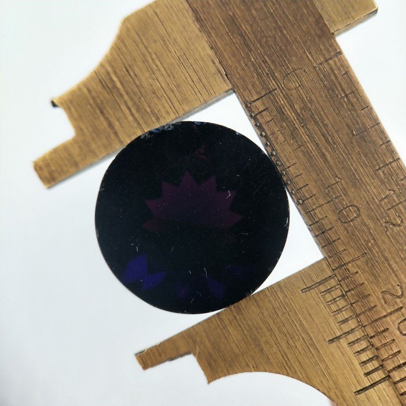 Ametista Viola Scuro Idrotermale Taglio Cupola Tondo Sfaccettata a Mano Gemma Sciolta 15X15X10-11mm 11,00+ Carati 1pz
