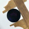 Ametista Viola Scuro Idrotermale Taglio Cupola Tondo Sfaccettata a Mano Gemma Sciolta 15X15X10-11mm 11,00+ Carati 1pz