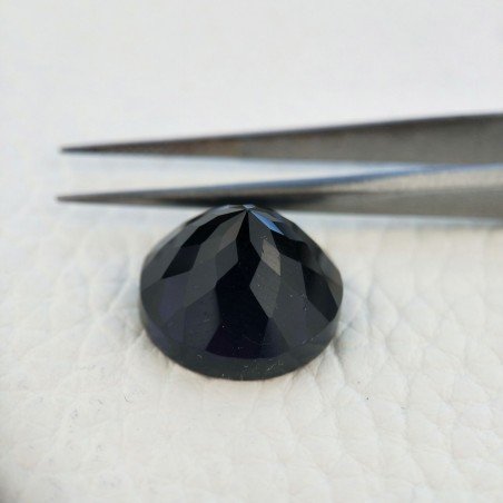 Ametista Viola Scuro Idrotermale Taglio Cupola Tondo Sfaccettata a Mano Gemma Sciolta 16X16X10-11mm 13,00+ Carati 1pz