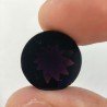 Ametista Viola Scuro Idrotermale Taglio Cupola Tondo Sfaccettata a Mano Gemma Sciolta 16X16X10-11mm 13,00+ Carati 1pz