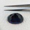 Ametista Viola Scuro Idrotermale Taglio Cupola Ovale Sfaccettata a Mano Gemma Sciolta 17X12X9-10mm 10,00+ Carati 1pz