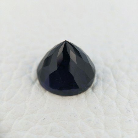 Ametista Viola Scuro Idrotermale Taglio Cupola Tondo Sfaccettata a Mano Gemma Sciolta 13X13X10mm 9,00+ Carati 1pz