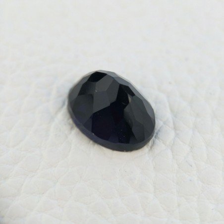 Ametista Viola Scuro Idrotermale Taglio Cupola Ovale Sfaccettata a Mano Gemma Sciolta 16X11-12X7-8mm 8,00+ Carati 1pz