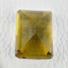 Topazio Limone Idrotermale Taglio Cuscino Sfaccettata a Mano Gemma Sciolta 31X23X18mm 96,95 Carati 1pz