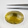 Topazio Limone Idrotermale Taglio Ovale Sfaccettata a Mano Gemma Sciolta 31X24X18mm 78,70 Carati 1pz
