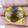 Topazio Limone Idrotermale Taglio Ovale Sfaccettata a Mano Gemma Sciolta 31X24X18mm 78,70 Carati 1pz
