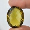Topazio Limone Idrotermale Taglio Ovale Sfaccettata a Mano Gemma Sciolta 31X24X18mm 78,70 Carati 1pz