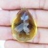 Topazio Limone Idrotermale Taglio Goccia Sfaccettata a Mano Gemma Sciolta 32X24X18mm 73,45 Carati 1pz