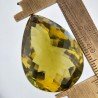 Topazio Limone Idrotermale Taglio Goccia Sfaccettata a Mano Gemma Sciolta 32X24X18mm 73,45 Carati 1pz