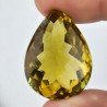 Topazio Limone Idrotermale Taglio Goccia Sfaccettata a Mano Gemma Sciolta 32X24X18mm 73,45 Carati 1pz
